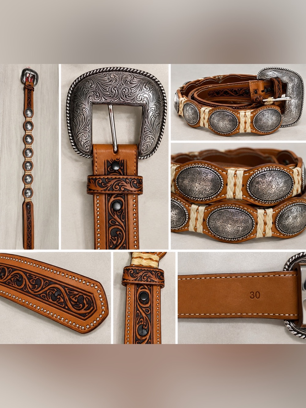Ladies Western Belt Sz 30